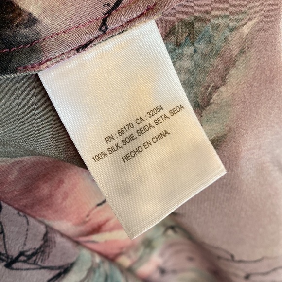 Anthropologie Purple Floral Midi Dress - Picture 5 of 9